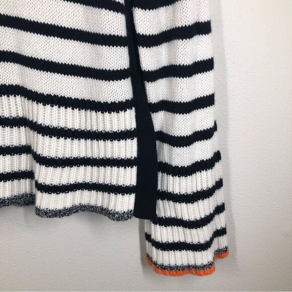 ME+EM Italian Merino Wool Cashmere Breton Stripe Sweater Size Medium - Picture 4 of 9
